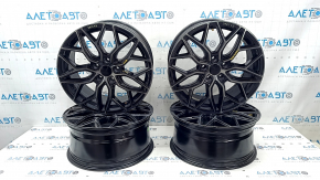 Set jante R18 x 8J ET40 Toyota Camry v55 15-17 Liquid Metal, cu capace, bordură ușoară