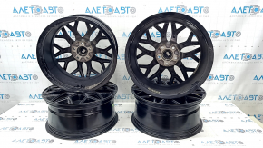 Set jante R18 x 8J ET40 Toyota Camry v55 15-17 Liquid Metal, cu capace, bordură ușoară