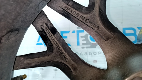 Set jante R18 x 8J ET40 Toyota Camry v55 15-17 Liquid Metal, cu capace, bordură ușoară