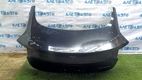 Capac portbagaj negru PBSB, neacoperit, Tesla Model 3 18-20, lovit, semne de reparație
