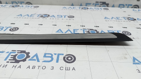 Ornament prag ușă, exterior, față stânga, Audi A4 B8 08-16 sedan, cromat S line, îndoit, zgârieturi, ghidaj rupt