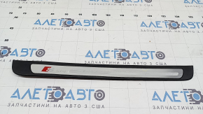 Ornament prag ușă, exterior față dreapta, Audi A4 B8 08-16 sedan, cromat, S line, ghidaj rupt, zgârieturi, lovituri, îndoit