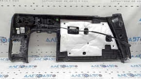 Ornamente arc spate dreapta pentru BMW X5 G05 19-21 negru, monobloc, cu mâner rabatabil pentru scaun, pentru curățare chimică