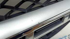 Grilă radiator completă Mercedes X167 GLS 450 580 20-23 cu ornamente gri, inserții cromate, sub cameră, bare de protecție