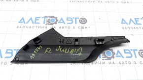 Ornament consolă centrală stânga pentru Alfa Romeo Giulia 17-24, negru, zgârieturi
