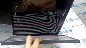Ușă stânga față goală Alfa Romeo Giulia 17-24 aluminiu, negru 608, îndoită