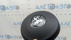 Airbag în volanul șoferului Alfa Romeo Giulia 17-23 negru, zgârieturi, îndoitură