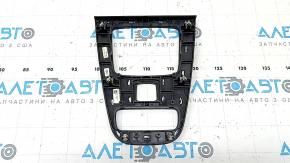 Ornamente consolă centrală Mercedes X167 GLS 450 580 20-23, lemn închis la culoare, zgârieturi, furnir umflat