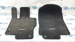 Set covorașe auto, din material textil, Mercedes X167 GLS 450 580 20-24, gri închis, 3 rânduri, pentru curățare