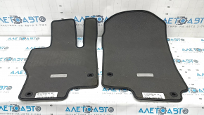 Set covorașe auto, din material textil, Mercedes X167 GLS 450 580 20-24, gri închis, 3 rânduri, pentru curățare