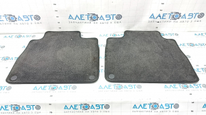 Set covorașe auto, din material textil, Mercedes X167 GLS 450 580 20-24, gri închis, 3 rânduri, pentru curățare