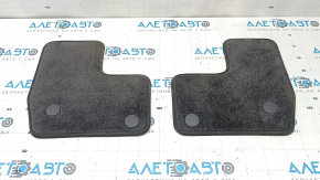 Set covorașe auto, din material textil, Mercedes X167 GLS 450 580 20-24, gri închis, 3 rânduri, pentru curățare