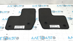 Set covorașe auto, din material textil, Mercedes X167 GLS 450 580 20-24, gri închis, 3 rânduri, pentru curățare