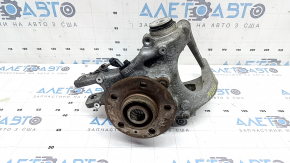 Ax punte stânga spate cu butuc Audi A4 B8 08-16 AWD cu senzor ABS, butuc ruginit, microfisuri în ABS