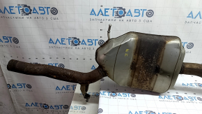 Rezonator tobă spate cu cilindru Audi A4 B8 13-16 restul 2.0T cu terminații, ruginit