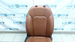 Scaun pasager Alfa Romeo Giulia 19-23 cu airbag, electric, încălzit, piele maro, curățabil chimic