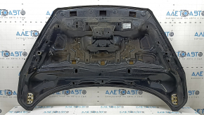 Капот голый Ford Escape MK3 17-19 рест, алюминий, черный G1, вмятина