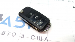 Ключ VW Passat b8 16-19 USA 4 кнопки, раскладной, потерт
