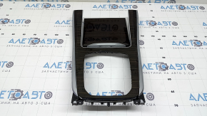 Накладка центральной консоли BMW X5 G05 19-26 под дерево Fineline Stripe, с подсветкой, царапины