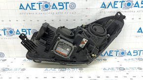 Фара передняя правая в сборе Ford Escape MK3 17-19 рест ксенон+led светлая, пожелтело стекло, потрескался лак