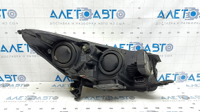 Фара передняя левая в сборе Ford Escape MK3 17-19 рест ксенон+led светлая, пожелтело стекло, потрескался лак
