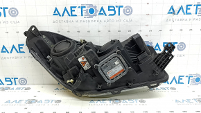 Фара передняя левая в сборе Ford Escape MK3 17-19 рест ксенон+led светлая, пожелтело стекло, потрескался лак
