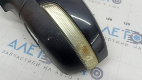 Ansamblu oglindă retrovizoare stânga Ford Escape MK3 17-19, 14 pini, semnalizator, iluminare spate, încălzire BSM, negru, semnalizatorul se va îngălbeni
