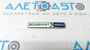 Эмблема надпись ECOBOOST 4wd двери багажника Ford Escape MK3 17-19