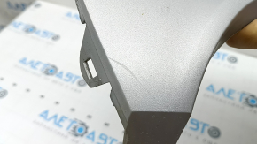 Ornament bara spate inferioară Ford Escape MK3 13-19 2 țevi, structură gri sub bara de remorcare, zgârieturi, lovituri