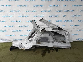 Четверть крыло задняя правая Audi A6 C7 12-18 отпилена, белая, крашенная