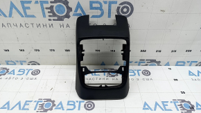 Накладка центральной консоли задняя Audi A3 8V 15-20 черная под дефлектор воздуховода, царапина