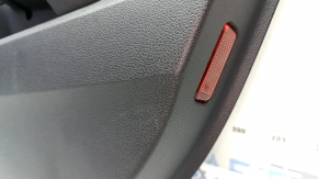 Ornamente ușă față dreapta Audi A3 8V 15-20 4d, 5d, neagră, piele, cotiera piele neagră, ornament gri, zgârieturi
