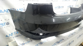 Bara spate nefinisată Audi A3 8V 17-20 fără senzori de parcare, gri, fără mufă, rupturi, suport crăpat, suport nelipit, fragmente lipsă, zgârieturi