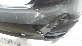 Bara spate nefinisată Audi A3 8V 17-20 fără senzori de parcare, gri, fără mufă, rupturi, suport crăpat, suport nelipit, fragmente lipsă, zgârieturi