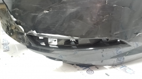 Bara spate nefinisată Audi A3 8V 17-20 fără senzori de parcare, gri, fără mufă, rupturi, suport crăpat, suport nelipit, fragmente lipsă, zgârieturi