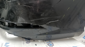 Bara spate nefinisată Audi A3 8V 17-20 fără senzori de parcare, gri, fără mufă, rupturi, suport crăpat, suport nelipit, fragmente lipsă, zgârieturi