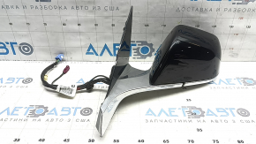 Ansamblu oglindă retrovizoare stânga Tesla Model 3 18-23 13+2 pini, încălzită, cu reglare automată a intensității luminii, cromată, PBSB neagră