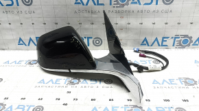 Ansamblu oglindă retrovizoare dreapta Tesla Model 3 18-20 13+1 pini, încălzită, auto-orbire, cromată, PBSB neagră, zgârieturi, ciobiri