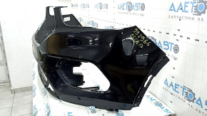 Bara față neagră Ford Escape MK3 17-19, respingere senzori parcare, neagră, crăpături în elemente de fixare, zgârieturi, găuri nestandard