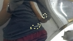 Bara față neagră Ford Escape MK3 17-19, respingere senzori parcare, neagră, crăpături în elemente de fixare, zgârieturi, găuri nestandard
