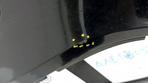 Bara față neagră Ford Escape MK3 17-19, respingere senzori parcare, neagră, crăpături în elemente de fixare, zgârieturi, găuri nestandard