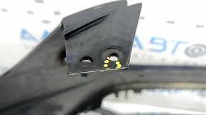 Bara față neagră Ford Escape MK3 17-19, respingere senzori parcare, neagră, crăpături în elemente de fixare, zgârieturi, găuri nestandard