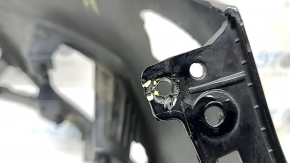Bara față neagră Ford Escape MK3 17-19, respingere senzori parcare, neagră, crăpături în elemente de fixare, zgârieturi, găuri nestandard
