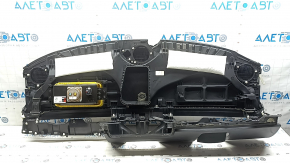 Panou frontal Torpedo cu AIRBAG Tesla Model 3 18-23, din piele neagră, cu husă pentru difuzor