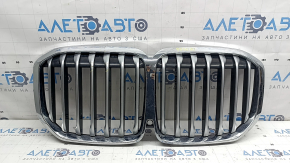 Grilă radiator BMW X7 G07 19-22 fără vedere nocturnă, sub cameră, crăpată, ciobită