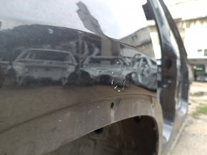 Aripă spate dreapta BMW X3 G01 18-24 pe caroserie, grafit, denivelări, îndoitură