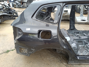 Aripă spate dreapta BMW X3 G01 18-24 pe caroserie, grafit, denivelări, îndoitură