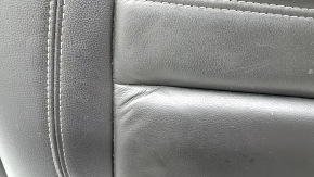 Pernă banchetă spate, rândul 2, stânga, Ford Escape MK3 13-19, piele neagră, șifonată, necesită curățare