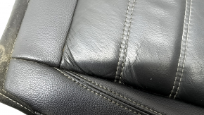 Pernă banchetă spate, rândul 2, dreapta, Ford Escape MK3 13-19, piele neagră, lovită, necesită curățare, zgârieturi