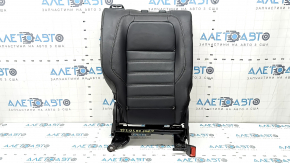 Spatele rândului de scaune din spate, al doilea rând, dreapta, Ford Escape MK3 13-17, piele neagră, spate uzat